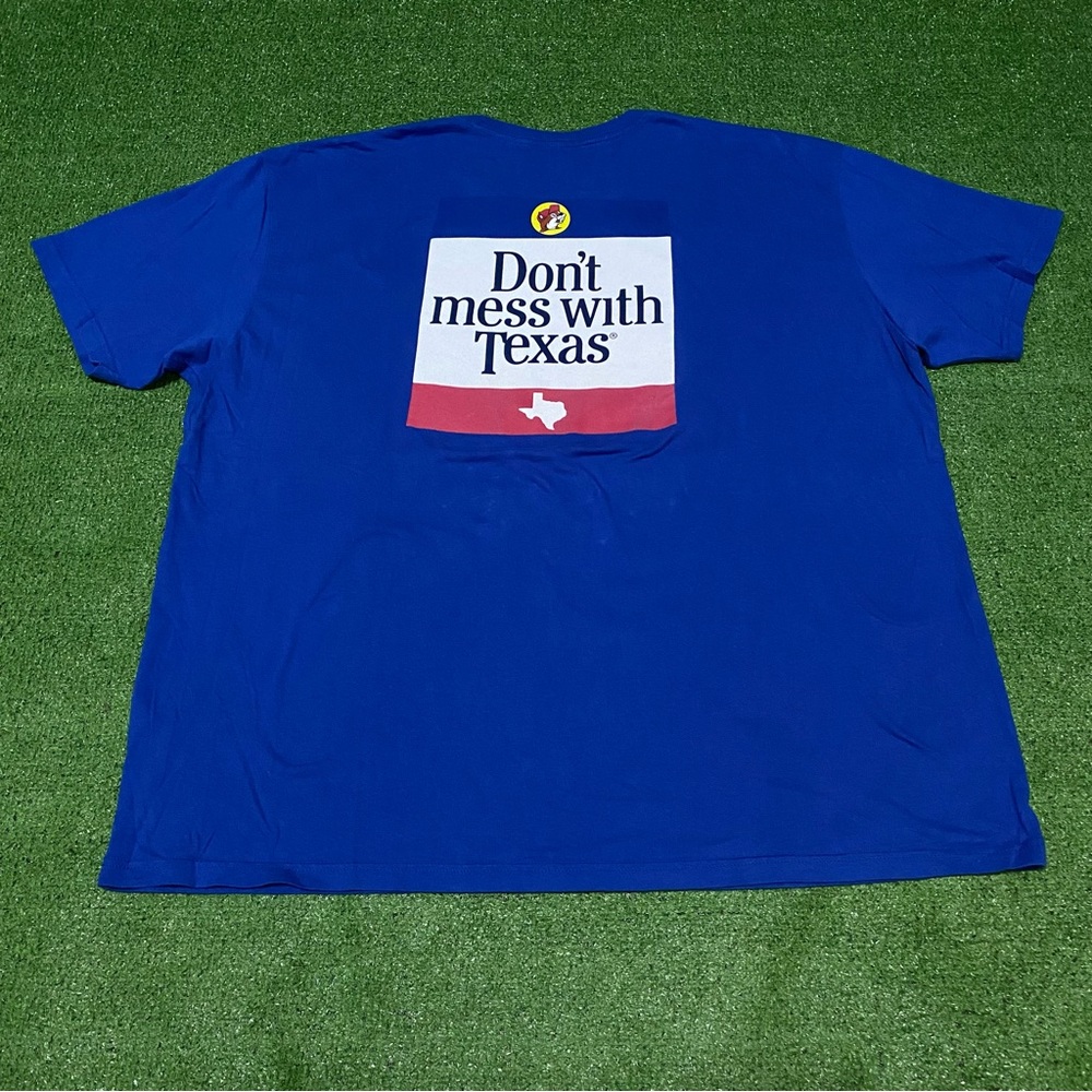 Buc-ee’s Texas Pride Don’t Mess With Texas T-Shirt Mens 3XL Beaver Logo Blue